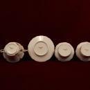 Haviland China Sugar Bowl Plate and Finger Bowls Rose pattern