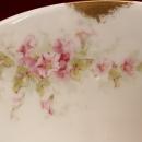 Haviland China Sugar Bowl Plate and Finger Bowls Rose pattern