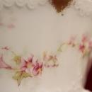Haviland China Sugar Bowl Plate and Finger Bowls Rose pattern