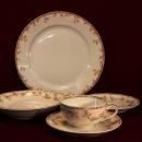 Antique Haviland China Five Piece Set Floral Garland