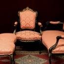 Louis XV Salon Set Fauteuil Arm Chairs Four Pieces Majestic
