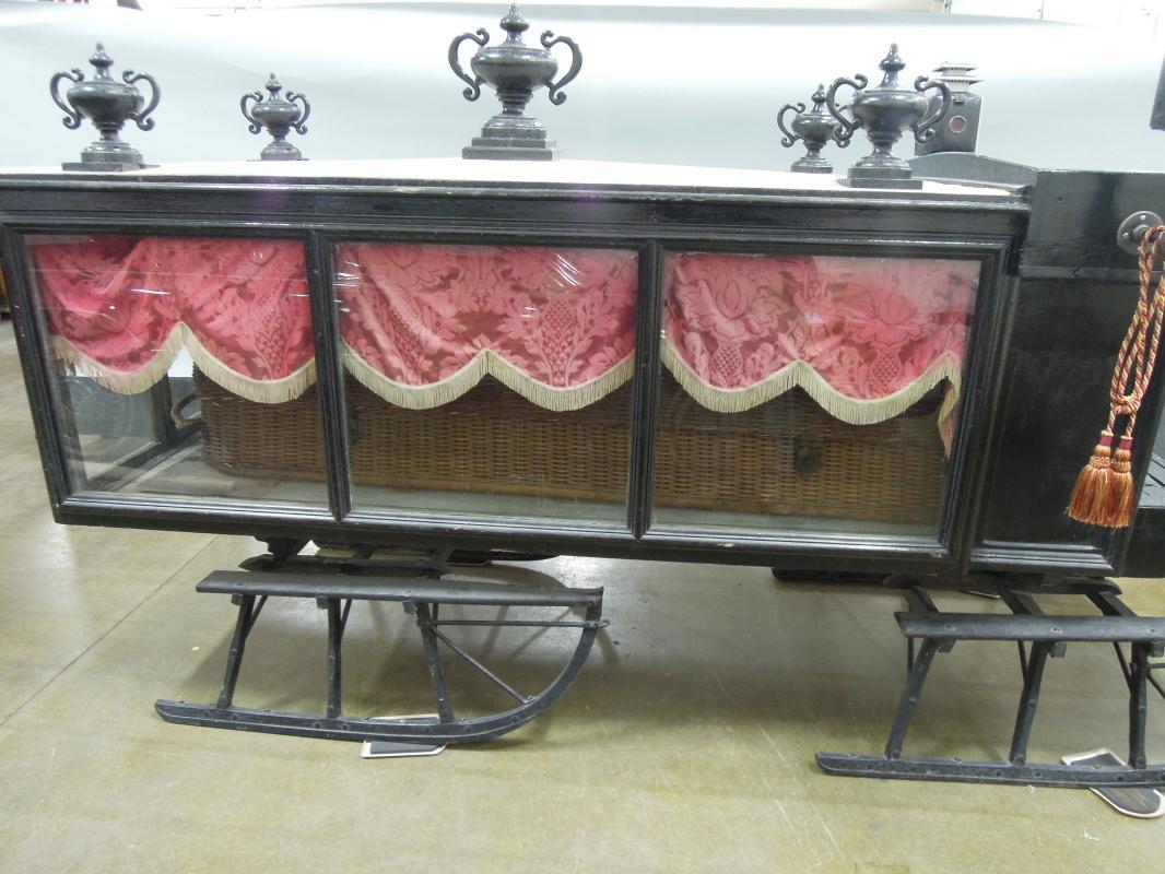 Antique Horse Drawn Hearse Sleigh Carriage Rare to find 1880’s