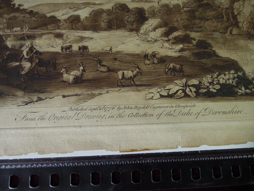 A Landscape with Cattle Second Print Liber Veritaits After