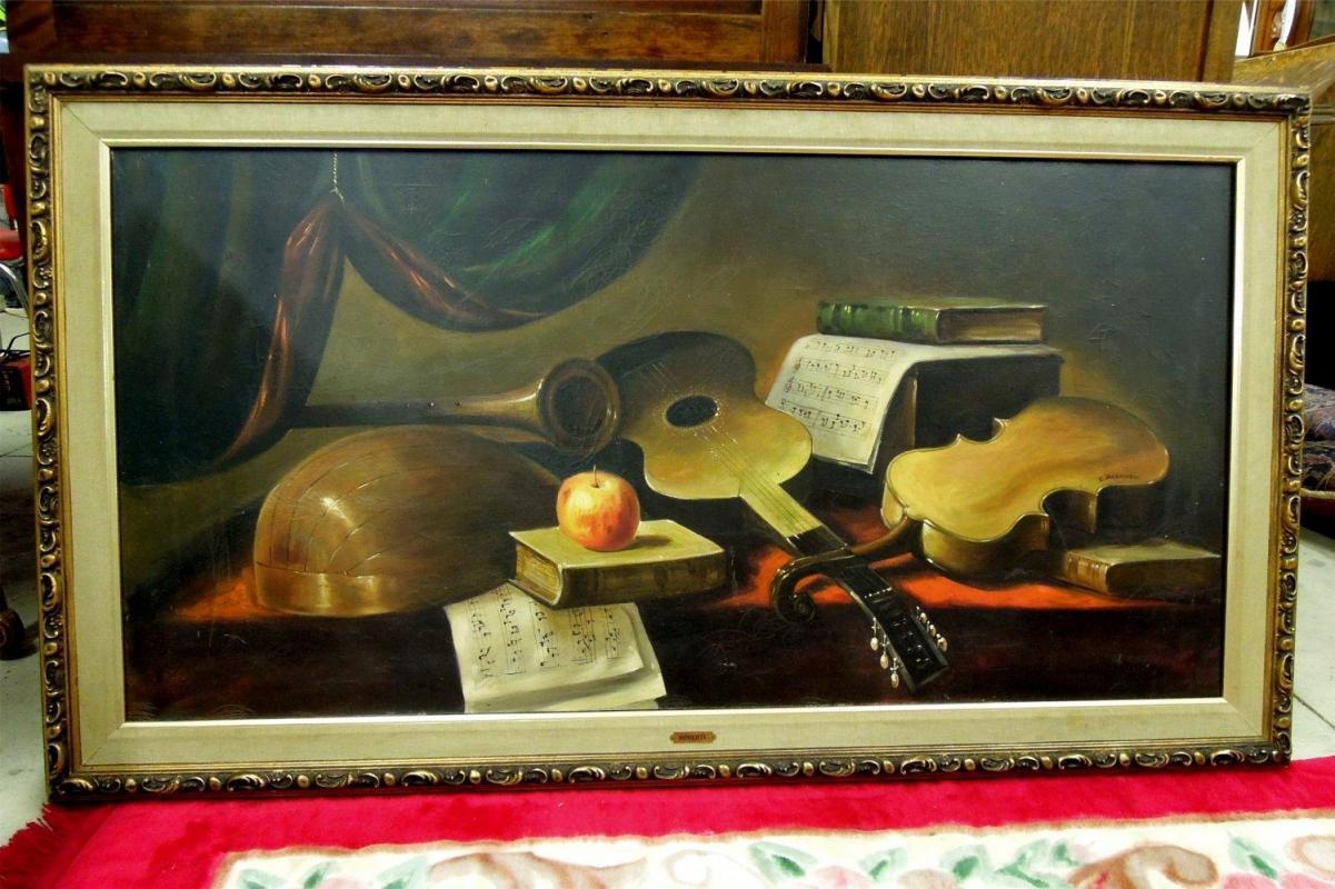 Giusseppe Roberti Oil Painting Signed