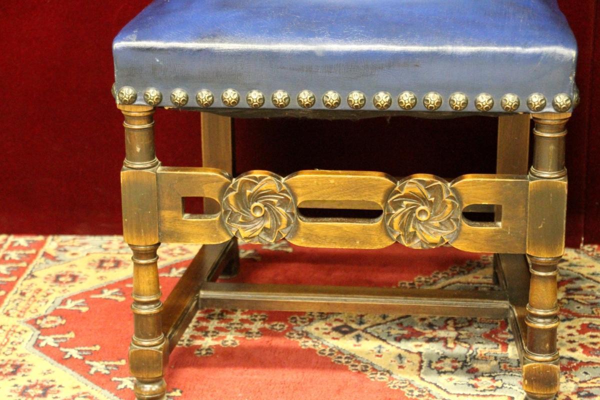 Pair Mahogany Renaissance Chairs From Cranbrook Academy of Art