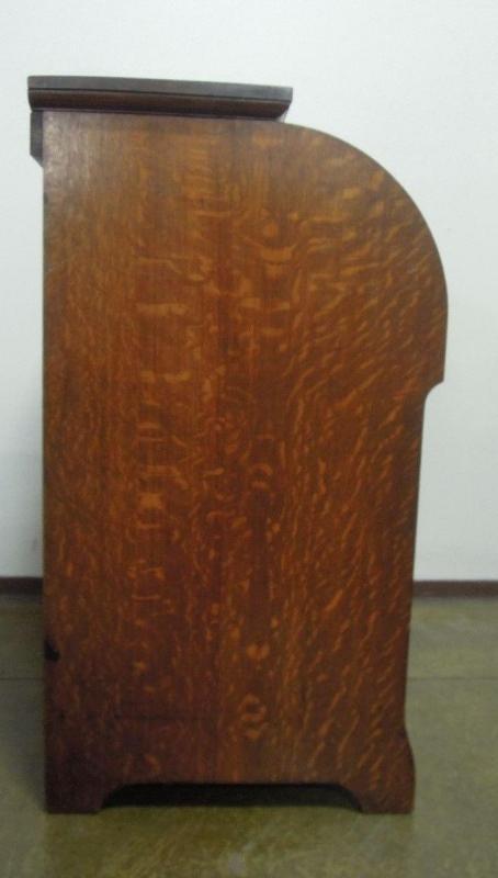 D & H Waddington Roll Top Desk Wood Antique