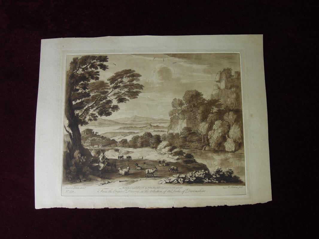 Print Liber Veritaits After A Landscape with Cattle Second