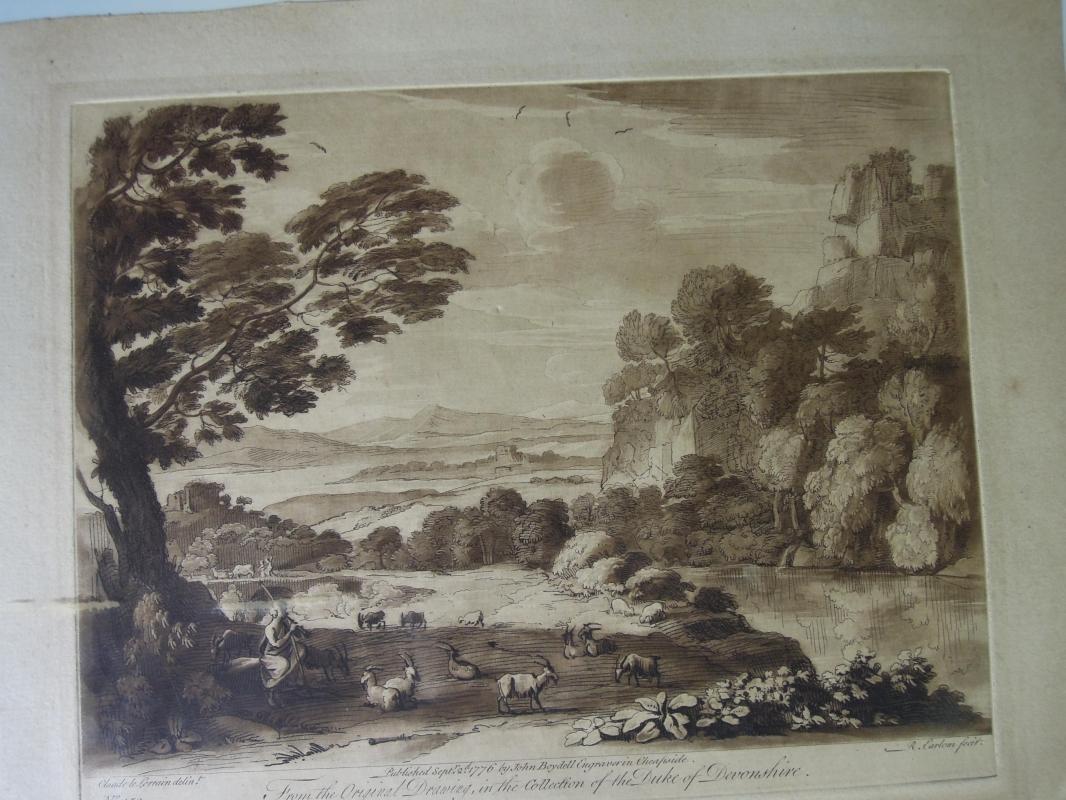 Print Liber Veritaits After A Landscape with Cattle Second