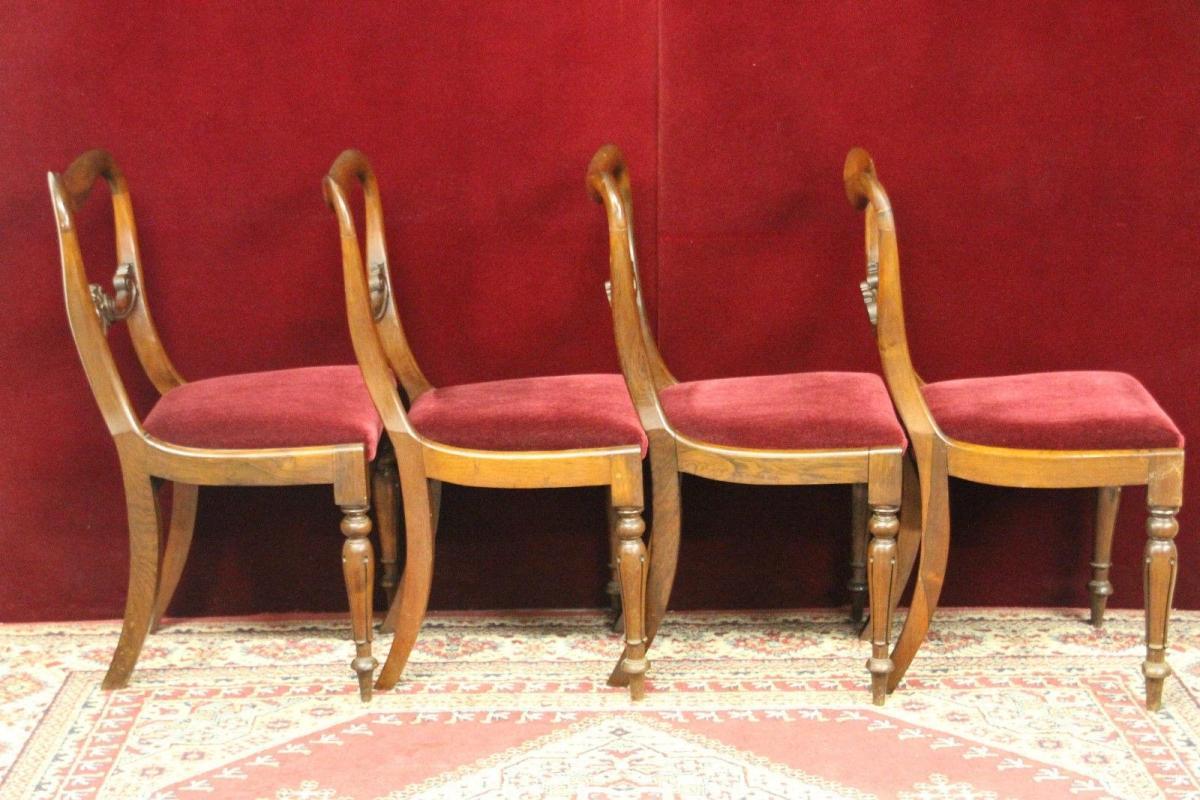 Victorain Chairs Velvet Fabric Mohair