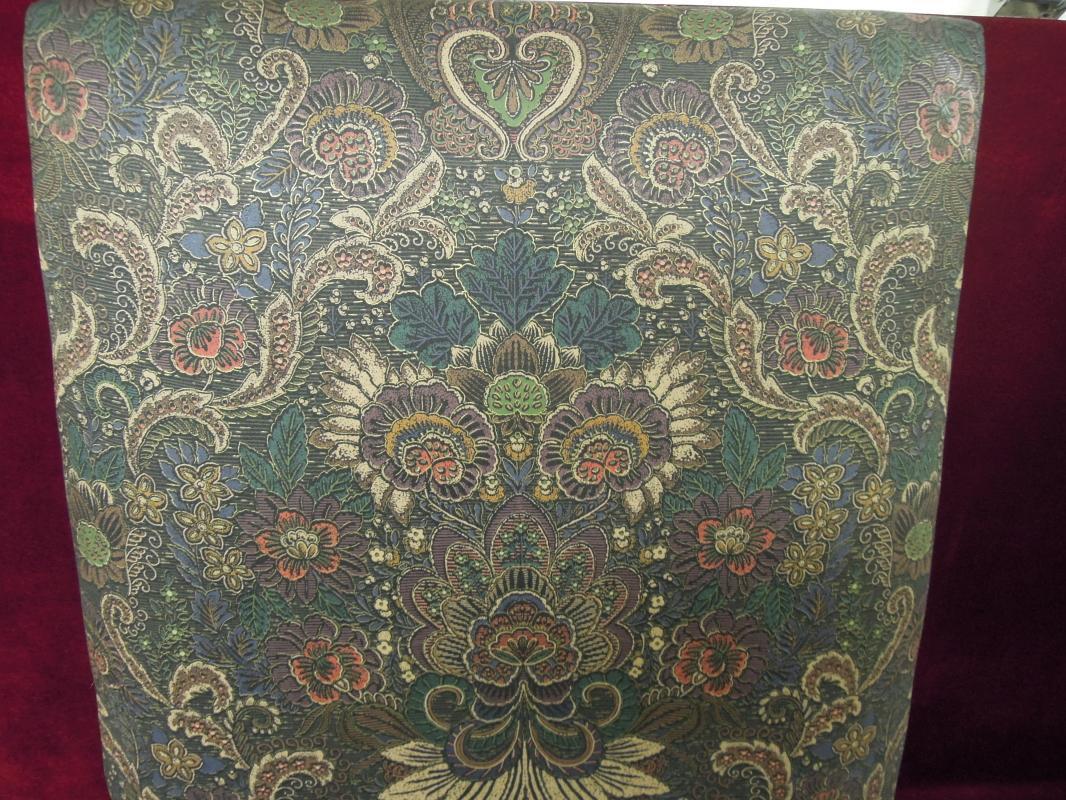 Renaissance Revival High Back Chairs Floral