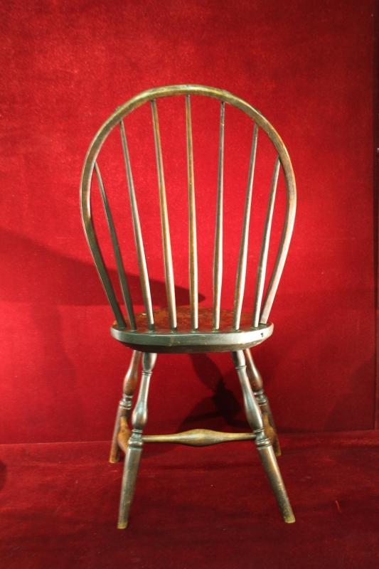 Antique Primitive Windsor Side Chair Circa 1760 1790