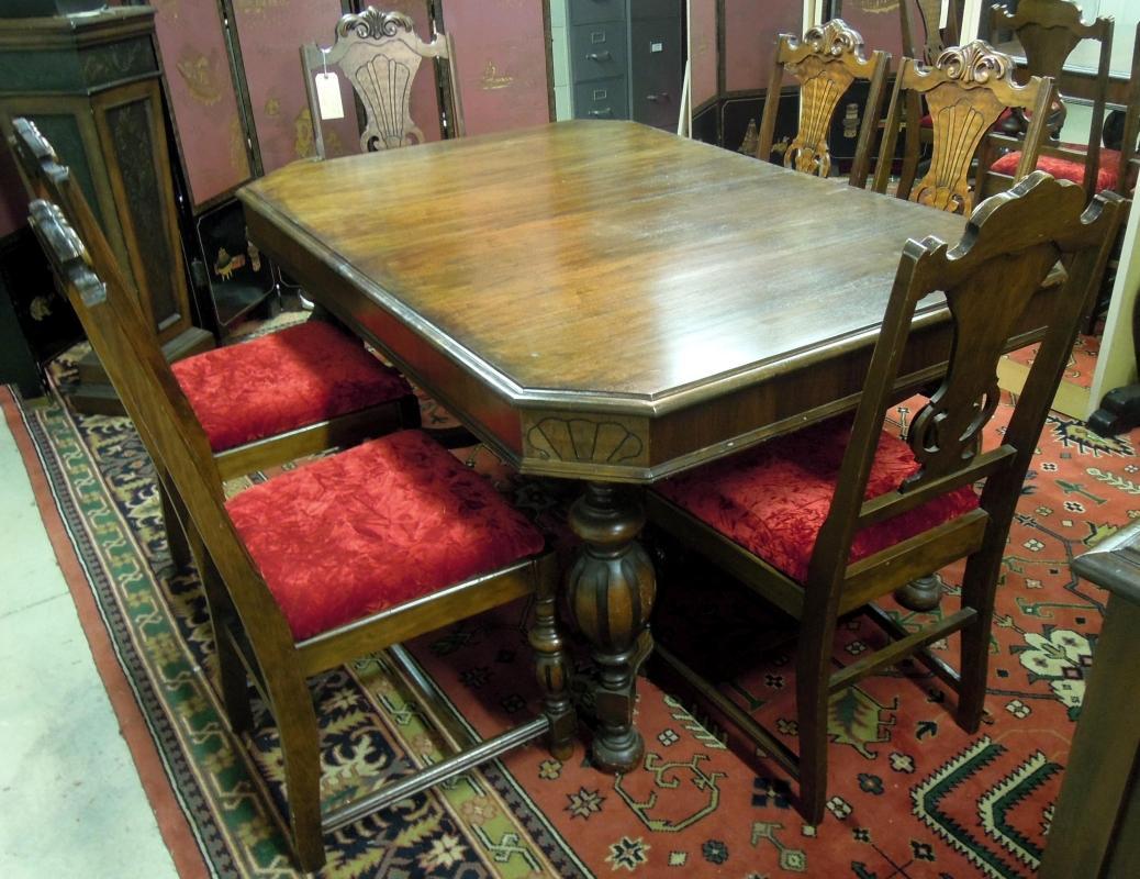 Antique Basset Colonial Revival Dining Room Set Sideboard