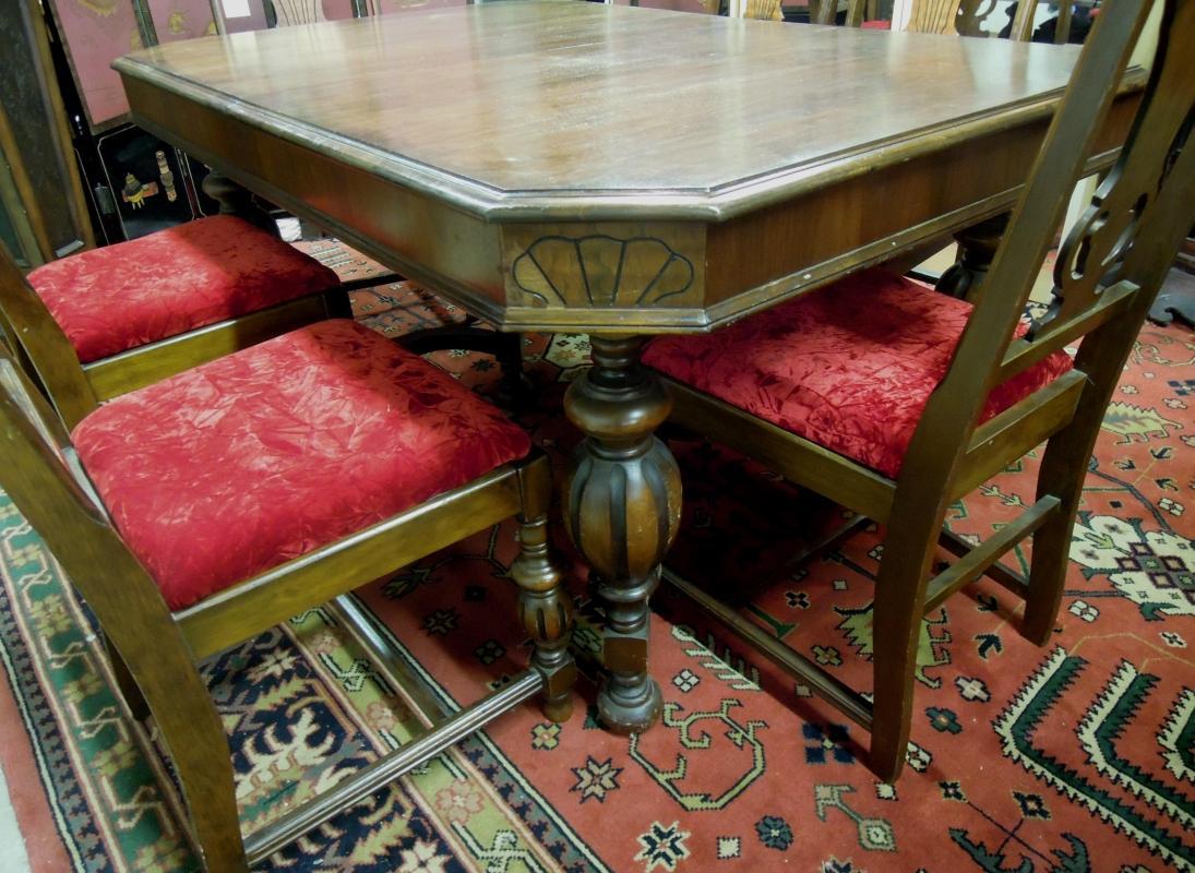 Antique Basset Colonial Revival Dining Room Set Sideboard