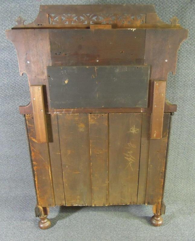 Antique Sideboard Buffet Carved Marble Top