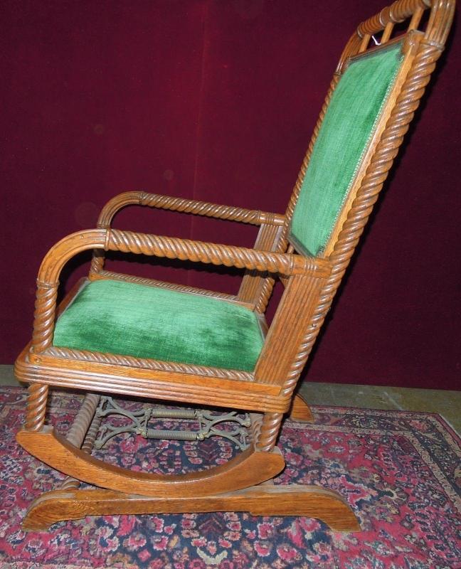 Antique Huntzinger Style Rocking Chair Platform Base