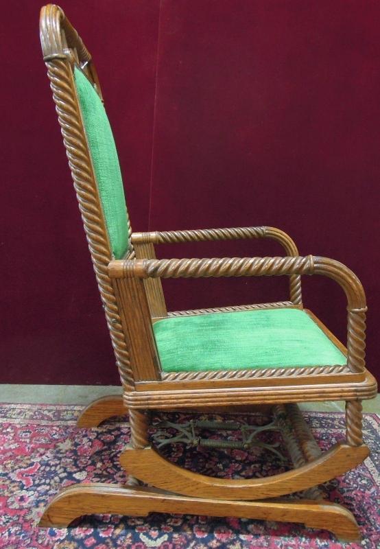 Antique Huntzinger Style Rocking Chair Platform Base