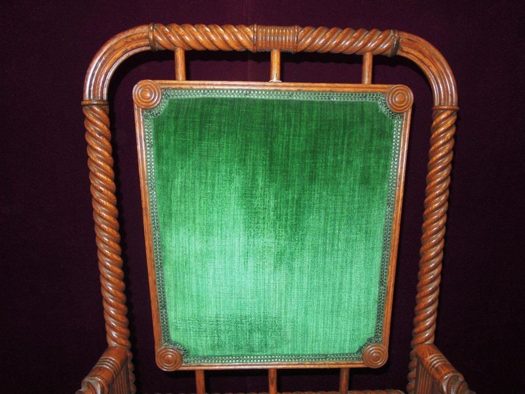 Antique Huntzinger Style Rocking Chair Platform Base