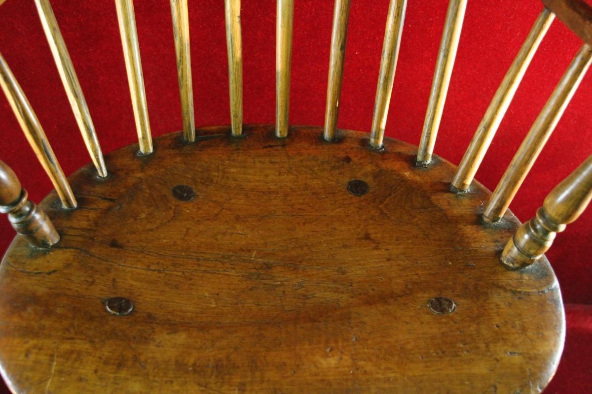 AntiqueMc Cormick Windsor Chair New Oak England RARE