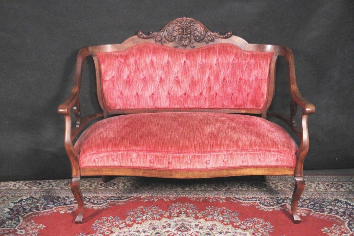 Carved Antique Parlor Settee Rocking Chair Side Chairs Man Of North Wind Zeus