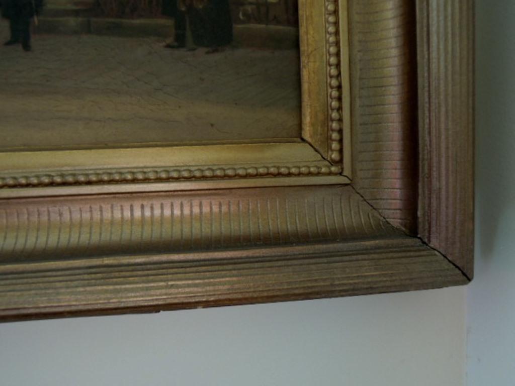 Antique Oil Painting Kaiser Franz Joseph 1 Horse And Buggy