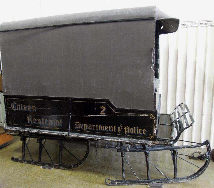 Antique Paddy Wagon Sleigh Canvas Top One of A Kind Piece