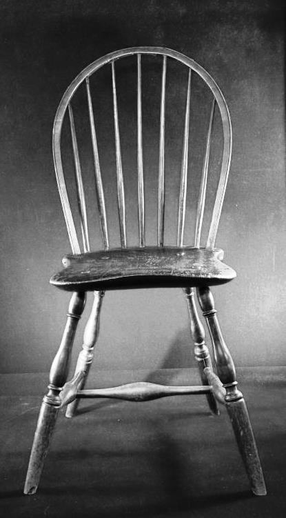 Antique Primitive Chair Windsor SideCirca 1760 1790