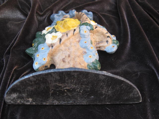 Cast Iron Flower Basket Doorstop Door Stop