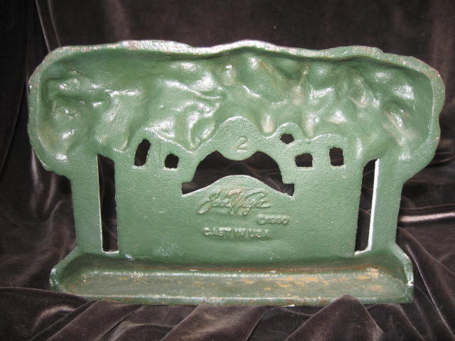 Cast Iron Garden Bench & Terrace Doorstop John Wright Door Stop
