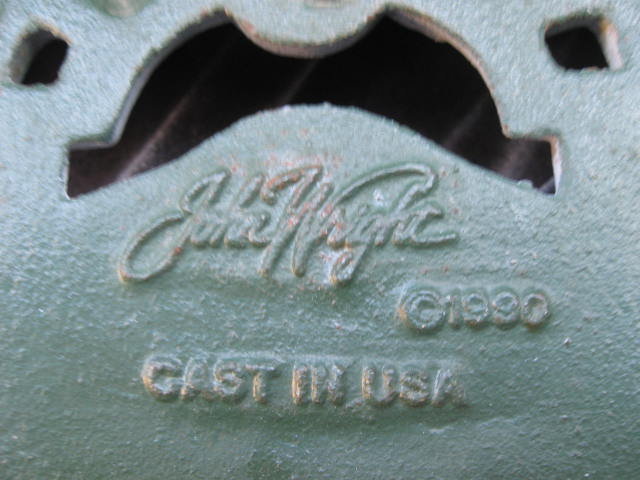 Cast Iron Garden Bench & Terrace Doorstop John Wright Door Stop