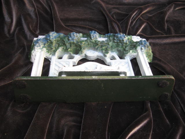 Cast Iron Garden Bench & Terrace Doorstop John Wright Door Stop