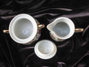 Porcelain Chintz Floral Sugar & Creamer Cream Set