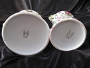 Porcelain Chintz Floral Sugar & Creamer Cream Set
