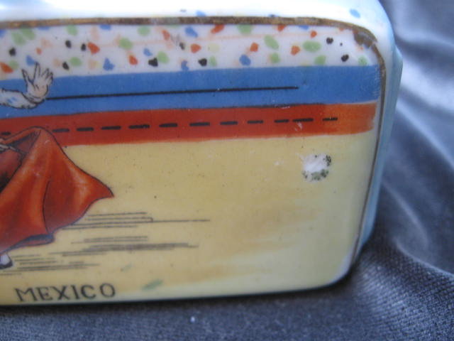 Vintage Nodder Matador & Bull Condiment Salt & Pepper Set