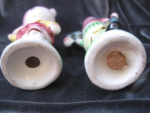 Vintage Anthropomorphic Teapot & Coffee Pot Slat & Pepper Shakers
