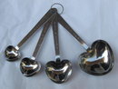 Kate Aspen Heart Shaped Stainless Steel Measuring Spoons