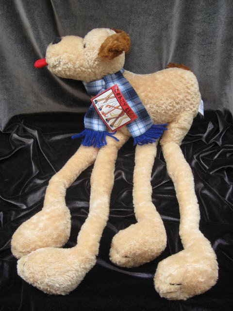 Large Brown & Tan Puppy Dog Crazy Legs Plush