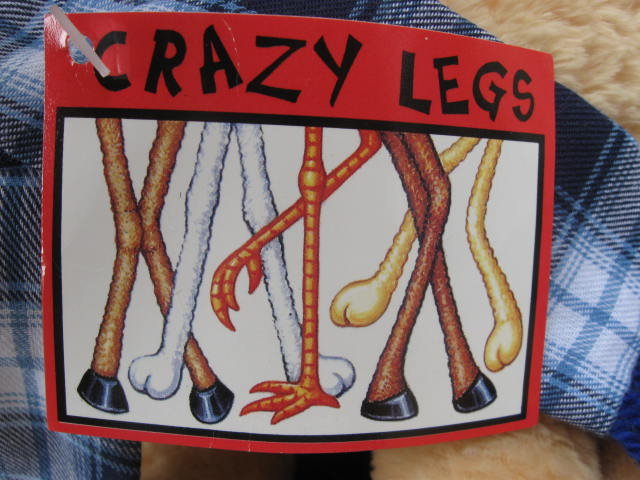 Large Brown & Tan Puppy Dog Crazy Legs Plush