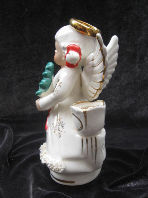 Vintage Lefton Ceramic Christmas Angel