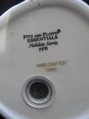 Fitz & Floyd Large Holiday Santa Claus With Bell Salt & Pepper Shakers Christmas
