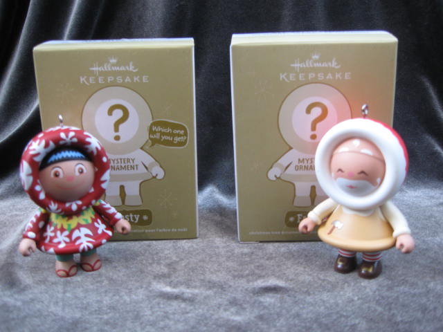 Hallmark 2011 Aloha Frosty & Toymaker Santa Mystery Ornaments