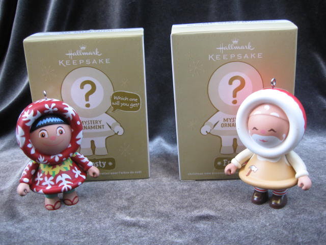 Hallmark 2011 Aloha Frosty & Toymaker Santa Mystery Ornaments