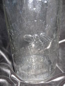 3 Vintage Glass Bottles With Ceramic Stoppers