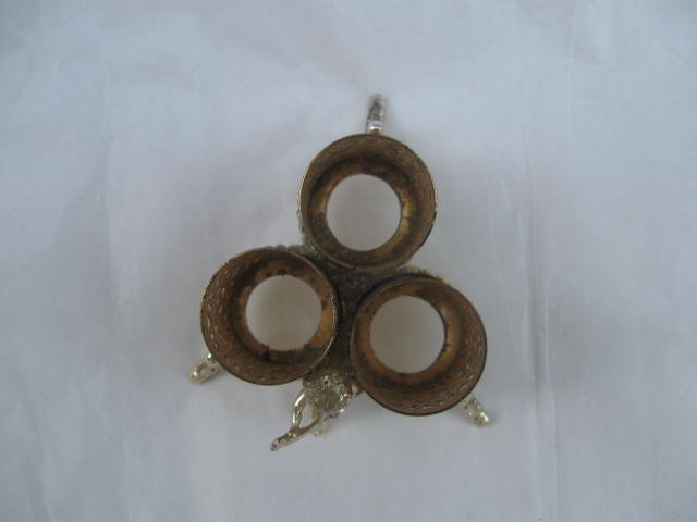Vintage Cherub Filigree Gold Tone Lipstick Holder