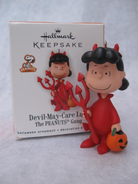 Hallmark 2010 Devil May Care Lucy The Peanuts Gang Halloween Ornament