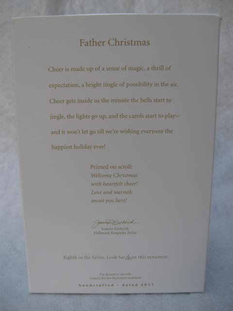 Hallmark 2011 Father Christmas 8th In Series Ornament