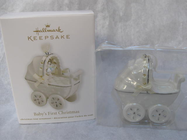 Hallmark 2011 Baby's First Christmas Baby Carriage Christmas Tree Ornament