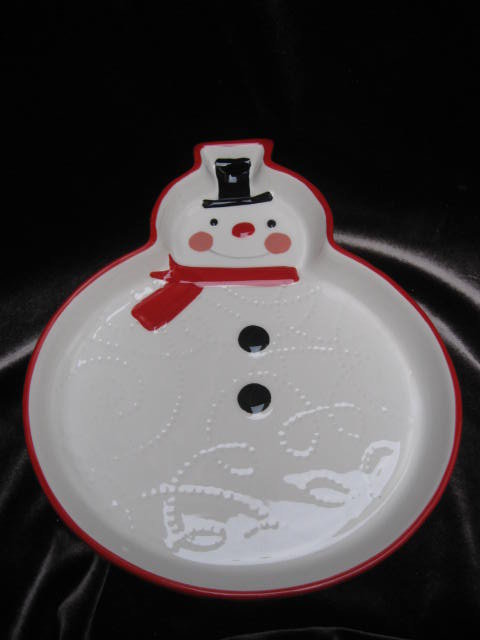 Hallmark 2011 Snowman Candy Plate or Dish