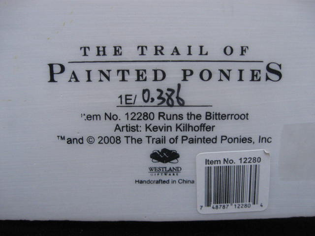 Runs The Bitterroot Retired Trail Painted Ponies 1E/0386