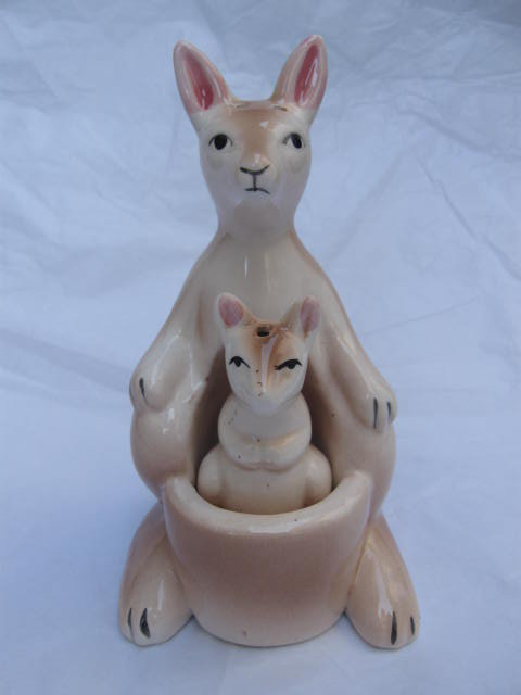 Vintage Kangaroo & Joey Salt & Pepper Shakers