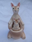 Vintage Kangaroo & Joey Salt & Pepper Shakers